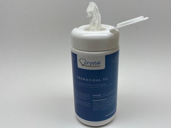 Fermacidal D2 Desinfektionstücher Dose mit 120 Tüchern